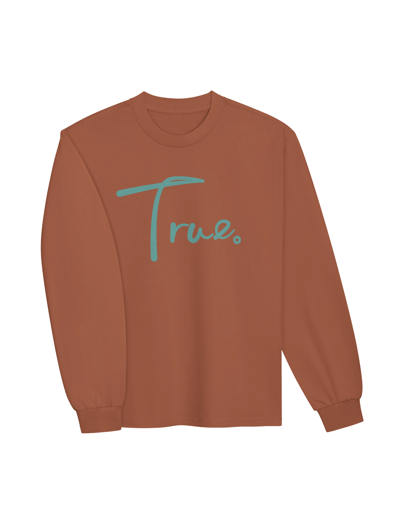 Volume Long Sleeve — in Clay + Dimple Blue (Oversized/Unisex) product image (2)