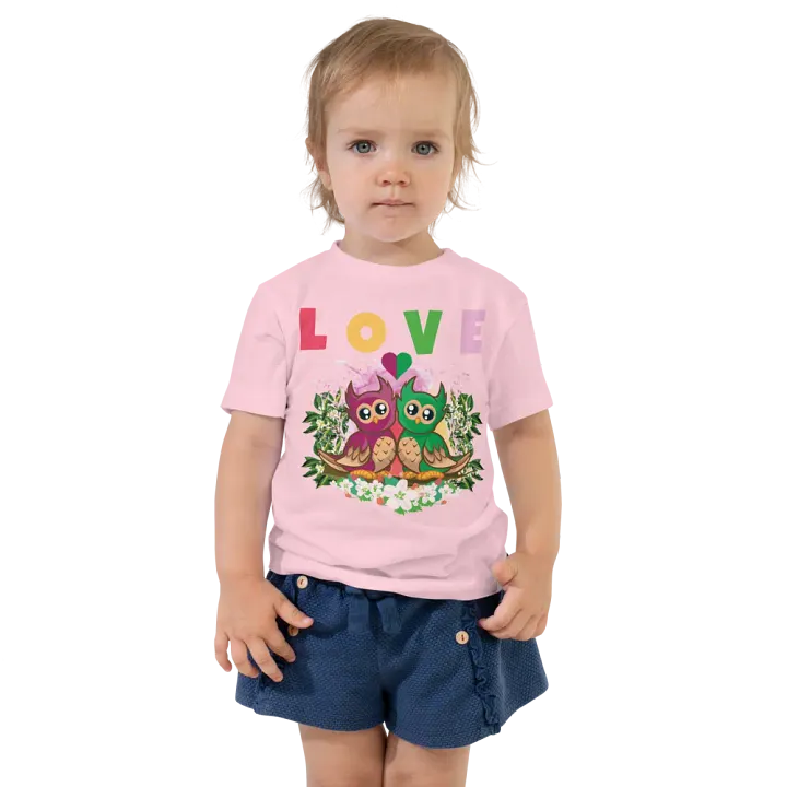 Love Colorful Funny Cute Bella +Canvas Toddler T-Shirt – Best Gift for Kids product image (1)