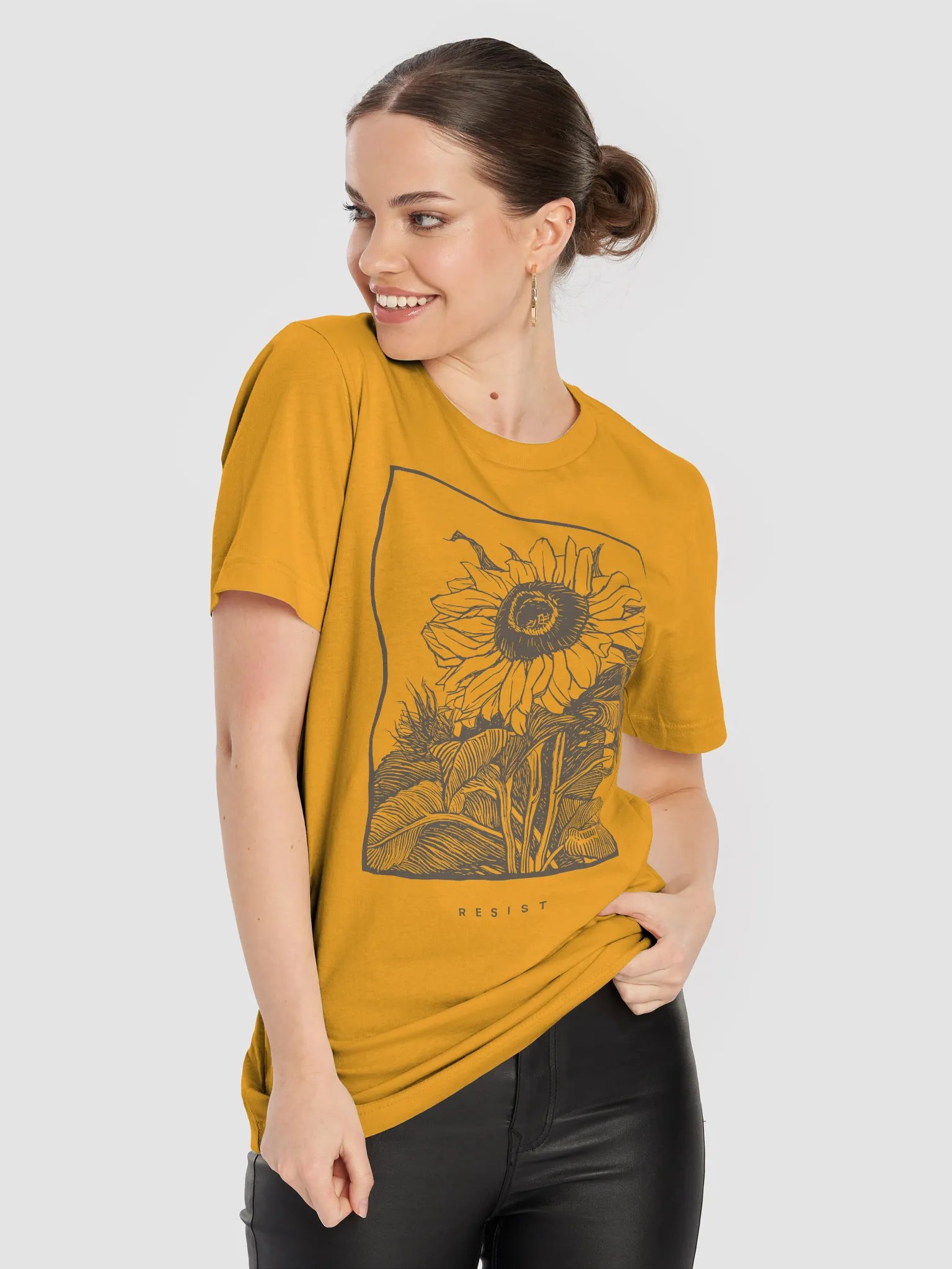 Sunflower Half Bloom Tee product image (58)