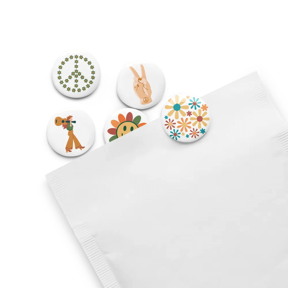 Peaceful Petals Pin Buttons Set product image (13)
