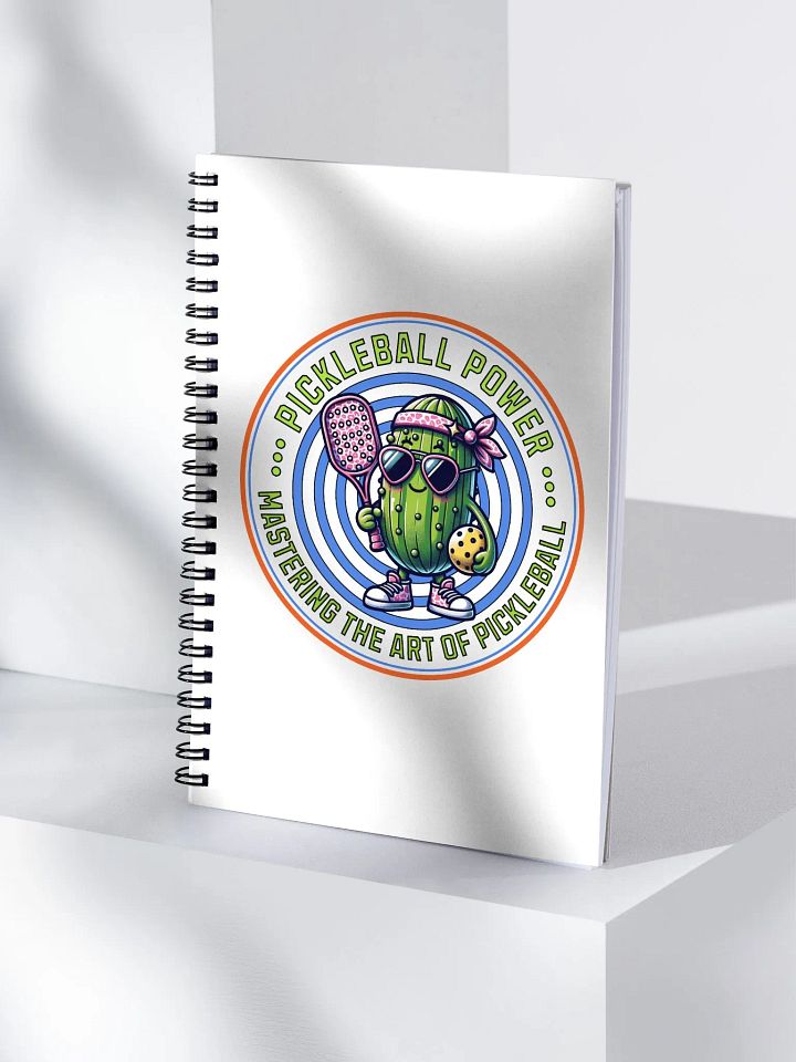 Pickleball Power Mastering The Art Of Pickleball Spiral Notebook product image (1)