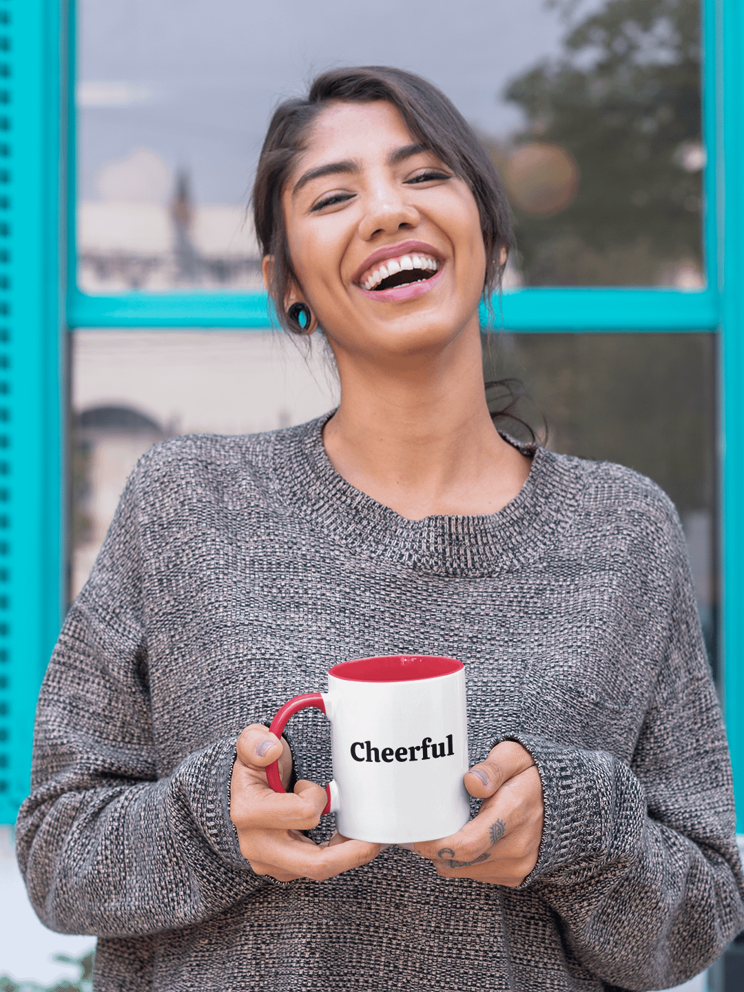 “Cheerful” My Vibe Ceramic Mug with Color product image (1)