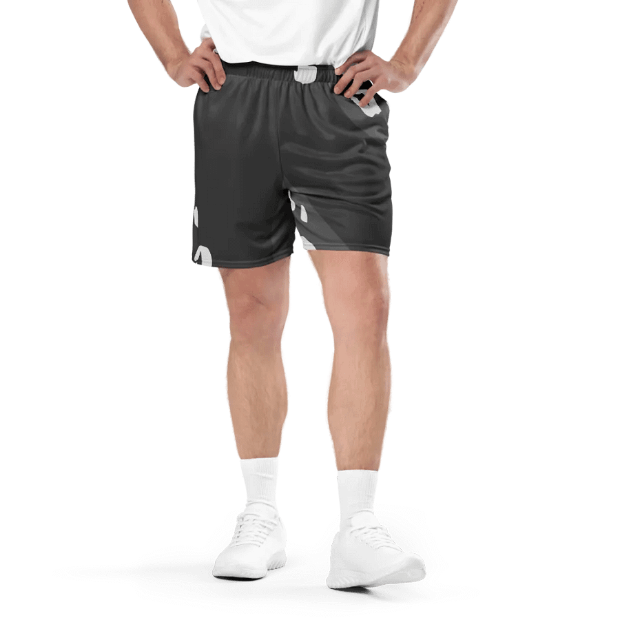 Grey Leopard Unisex Mesh Shorts product image (1)