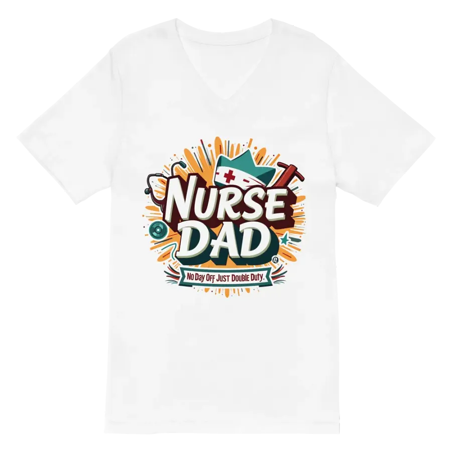 Nurse Dad Double Duty V-Neck Tee product image (2)
