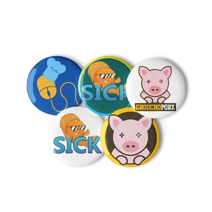 Grouchoporx Related Pin Badge Set product image (3)