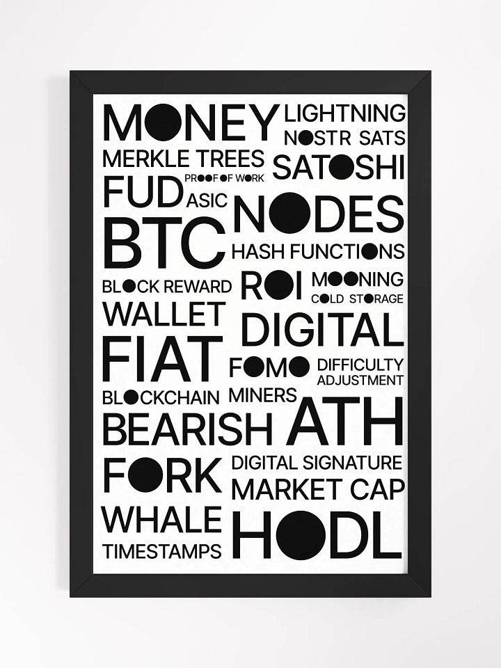 Bitcoin Universe Poster [framed] product image (1)