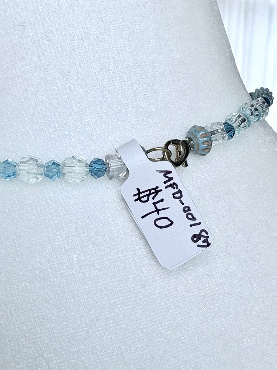 Shoreline Sands Druzy Pendant Necklace | Handmade Glass Beaded Jewelry | Monique Faella Designs™ | MFD-00187 product image (4)