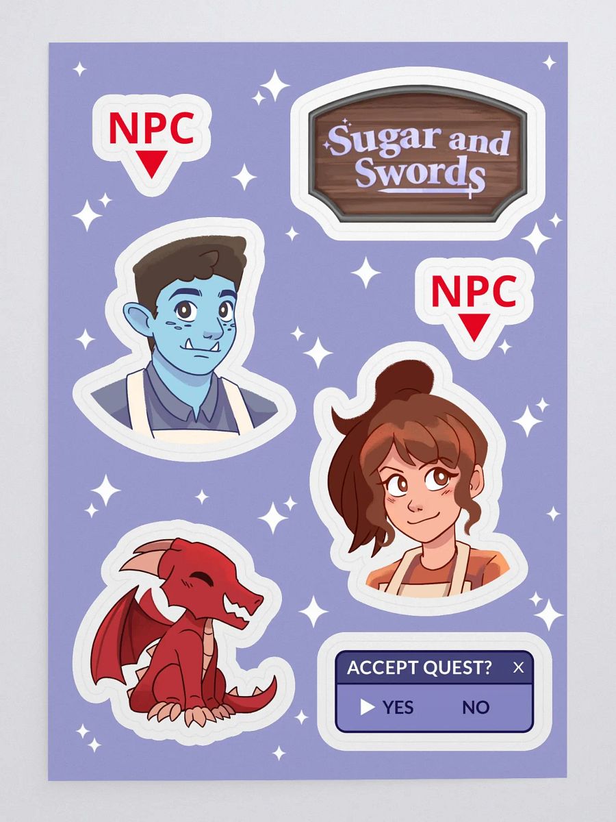 Sugar and Swords Sticker sheet product image (3)