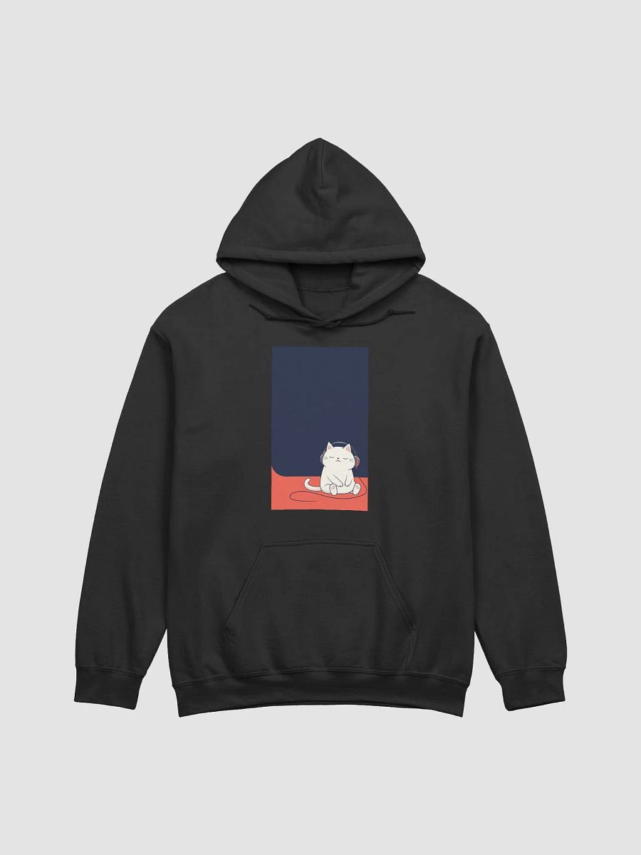 Zen Cat Headphones Vibes Hoodie product image (1)
