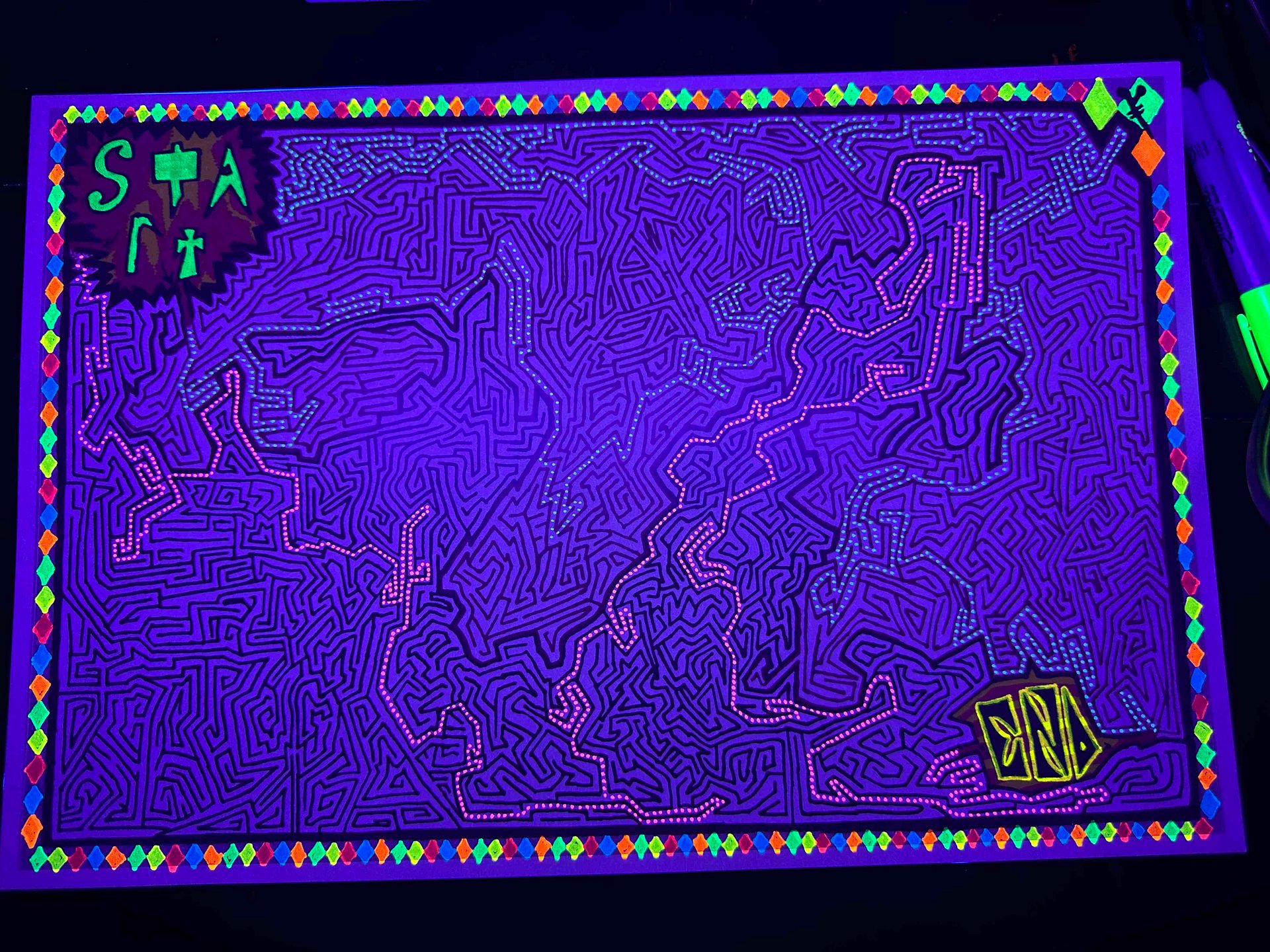 Black Gives Way to Red ~Enhanced~ Black Light Answer Key Version product image (1)