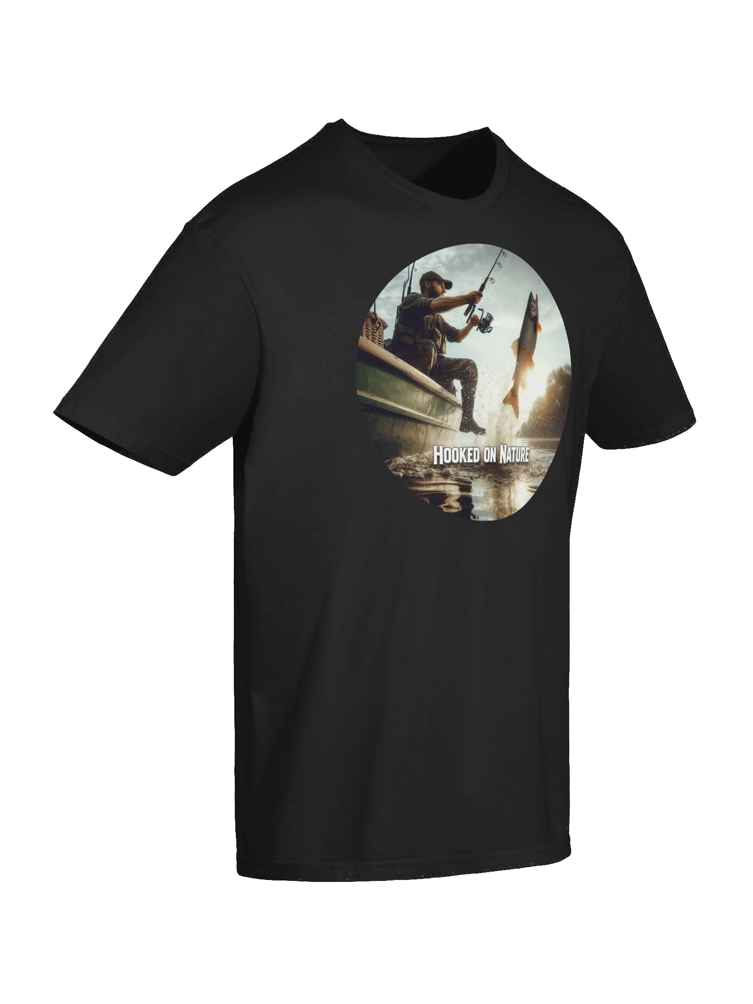 Hooked on Nature T-Shirt – Fishing Tee for Anglers, Outdoorsmen & Nature Lovers product image (65)