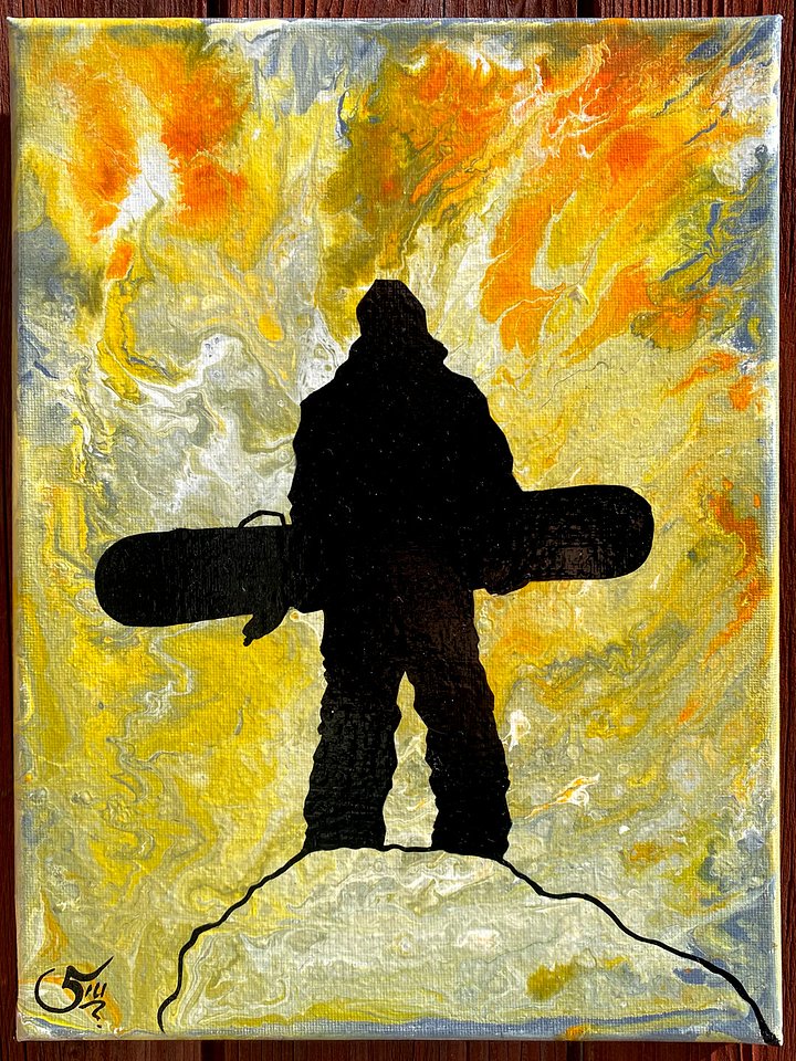 Summit's Edge - Original Painting product image (1)