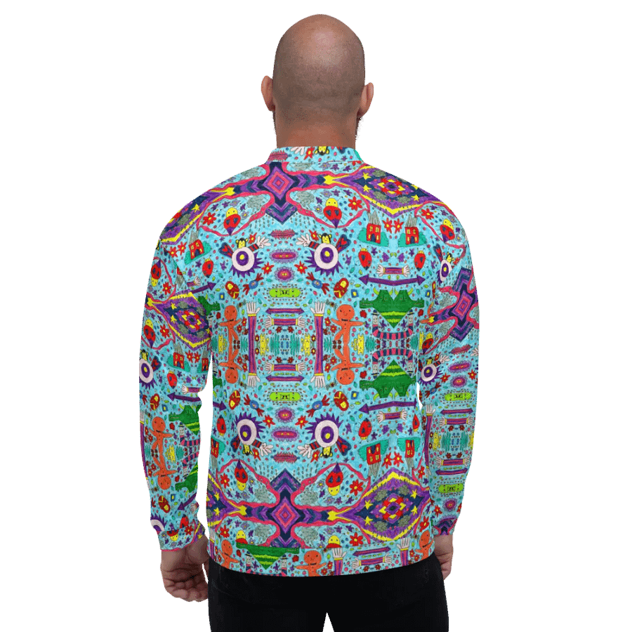 Abstract Doodle Characters Unisex Bomber Jacket product image (9)
