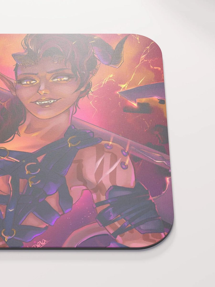 Fury of Avernus - Tiefling Barbarian Video Game Mouse Pad - Art by CosmicChroma product image (5)