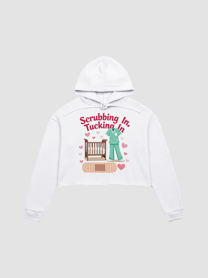 Healthcare Heroes,medical dads, medical moms Heartfelt Scrubs Crop Hoodie product image (5)