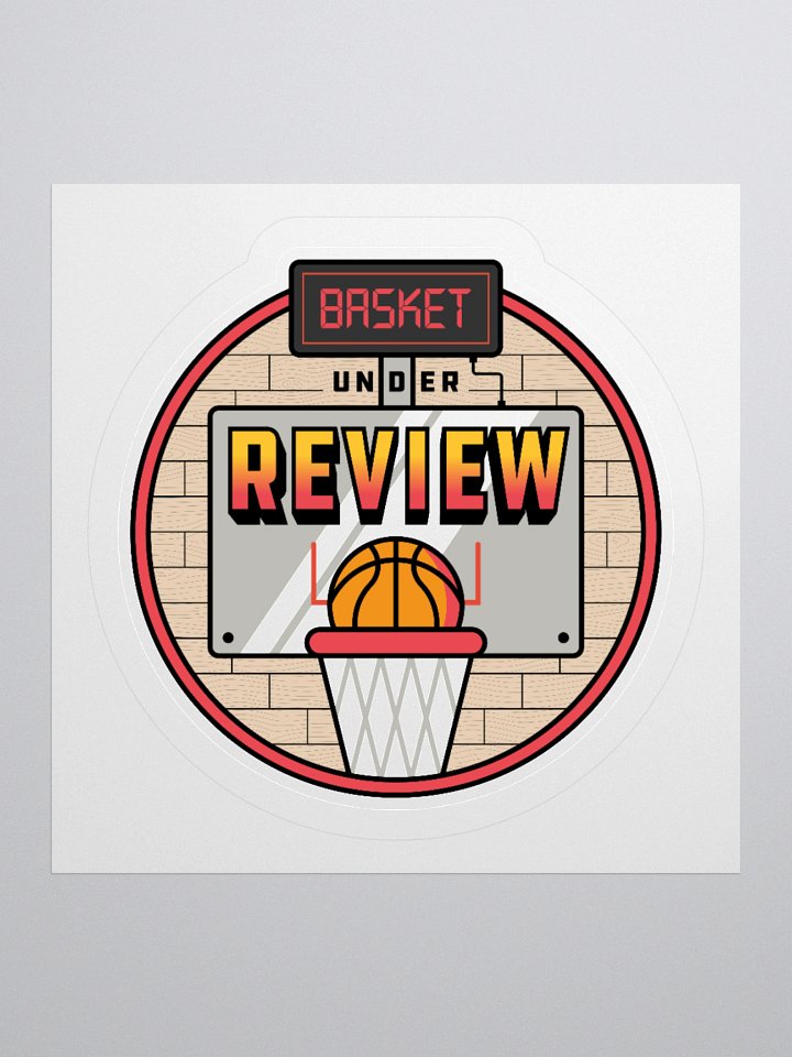 Basket Under Review Sticker product image (1)