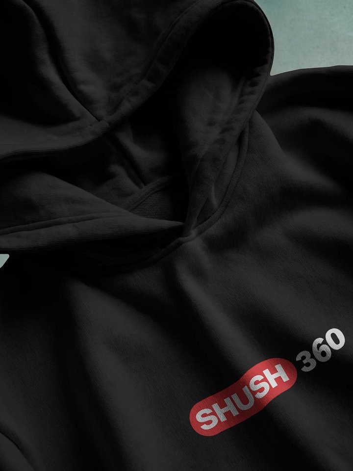 SHUSH360 — Black Signature Hoodie product image (2)