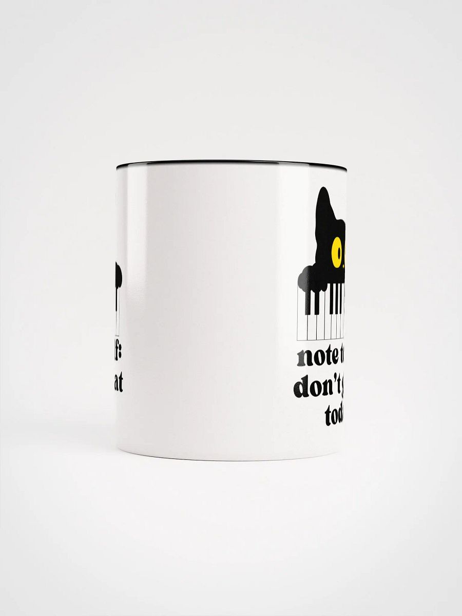 Note To Self: Don't Go Flat Today Mug - Gift For Singers And Cat Lovers product image (5)