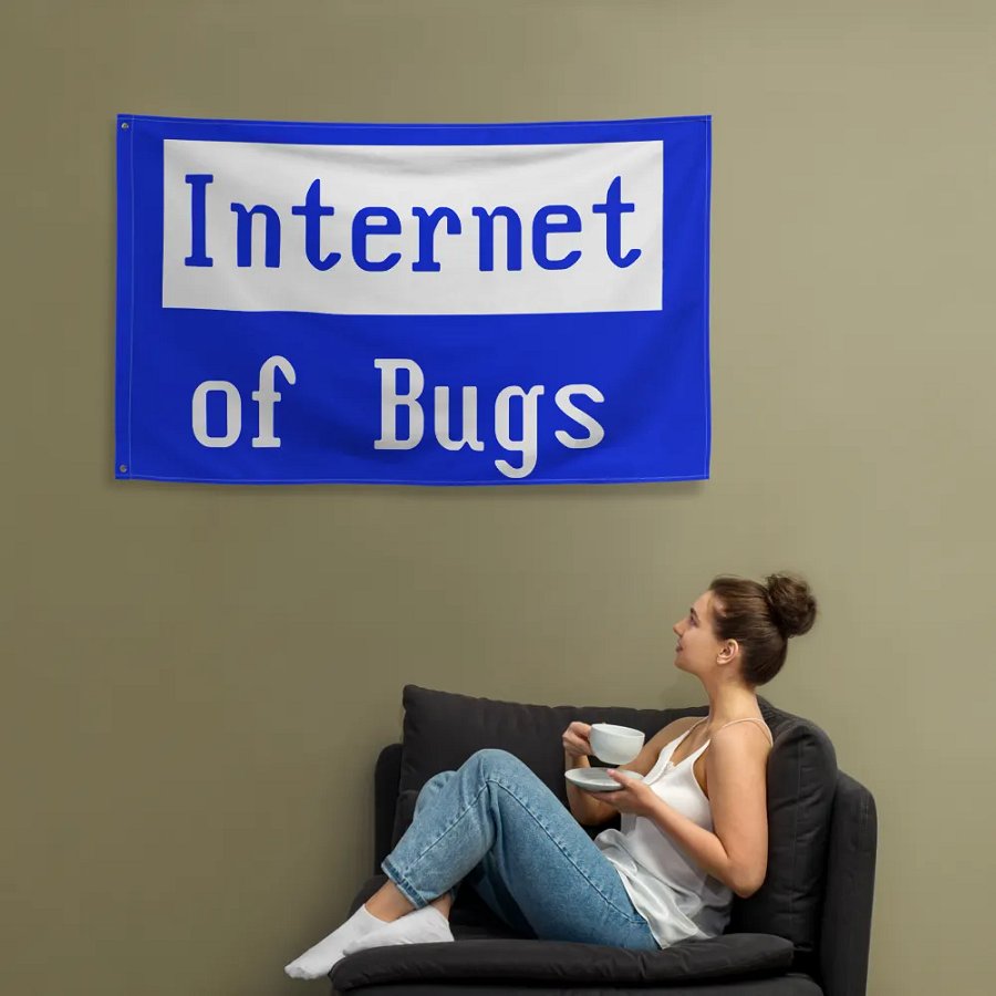 Internet Of Bugs Flag product image (12)