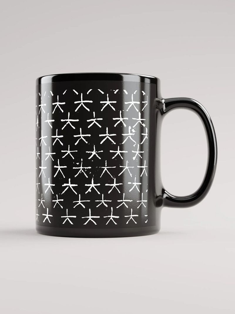 Nefertari Stars Black Coffee Mug