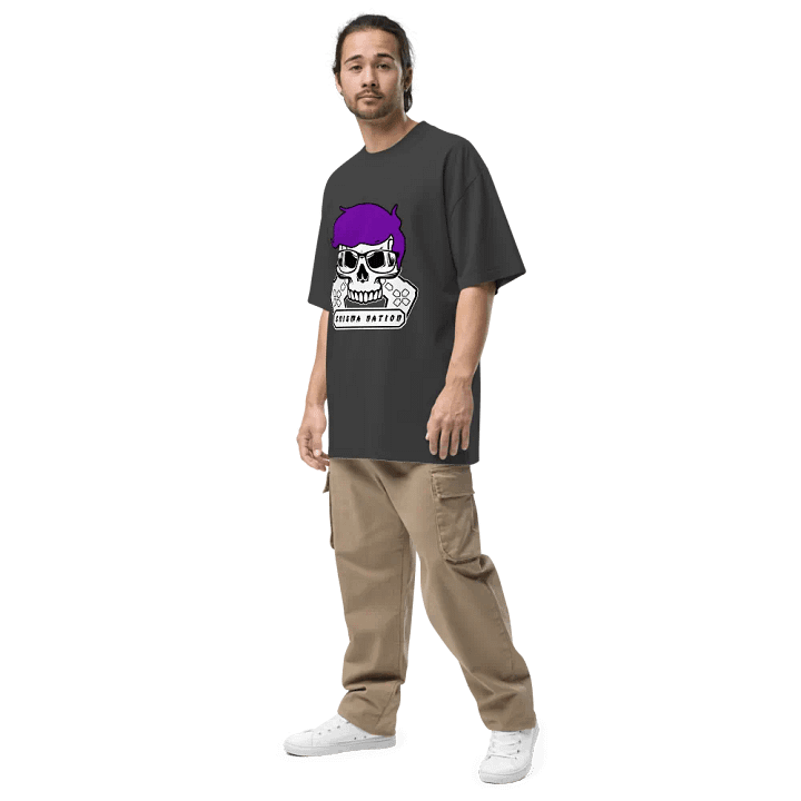 Enigma Nation AS Colour Premium Oversized Faded T-Shirt (PRINTED) product image (2)
