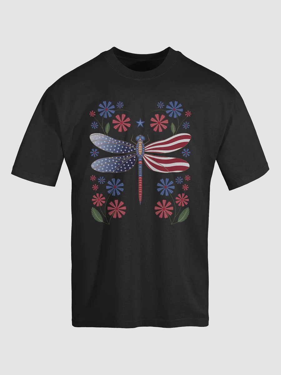 Party Like It’s 1776 T-Shirt - Patriotic Dragonfly American Flag Design product image (18)