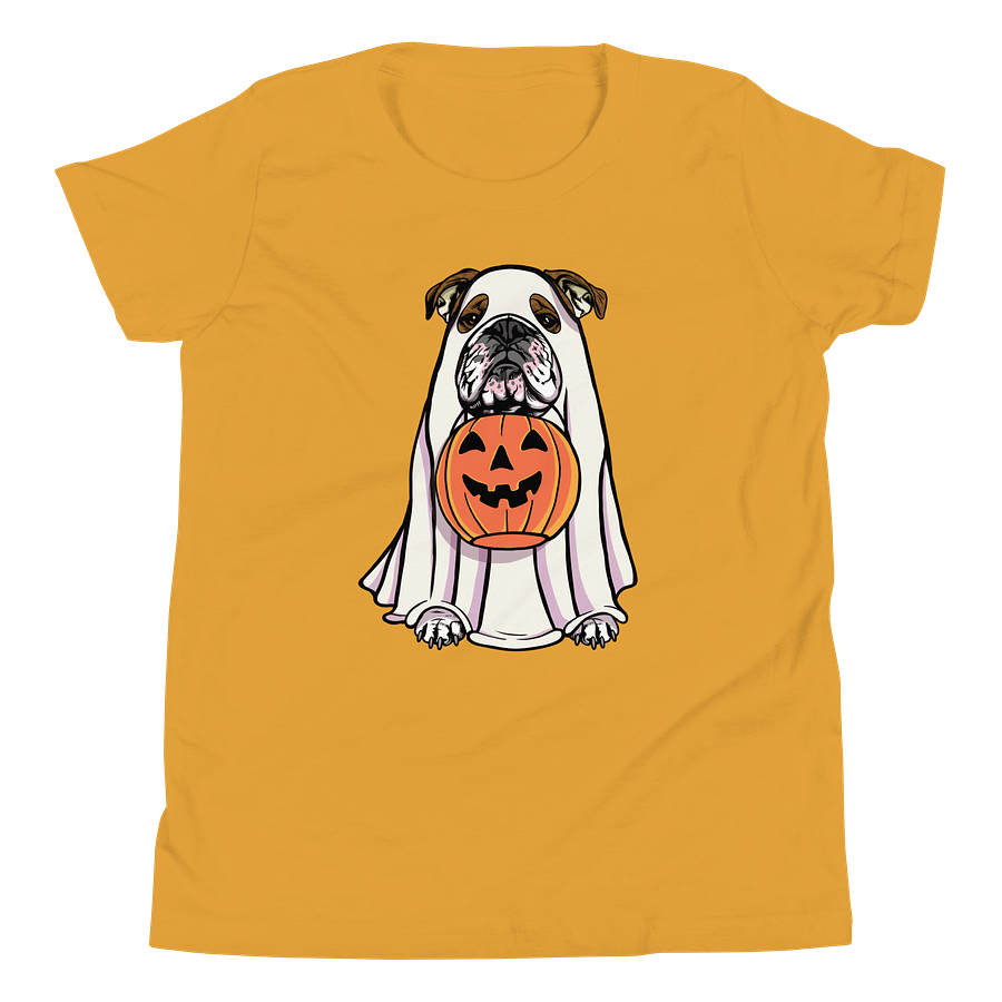 Halloween English Bulldog(Brindle) Youth T-Shirt product image (24)