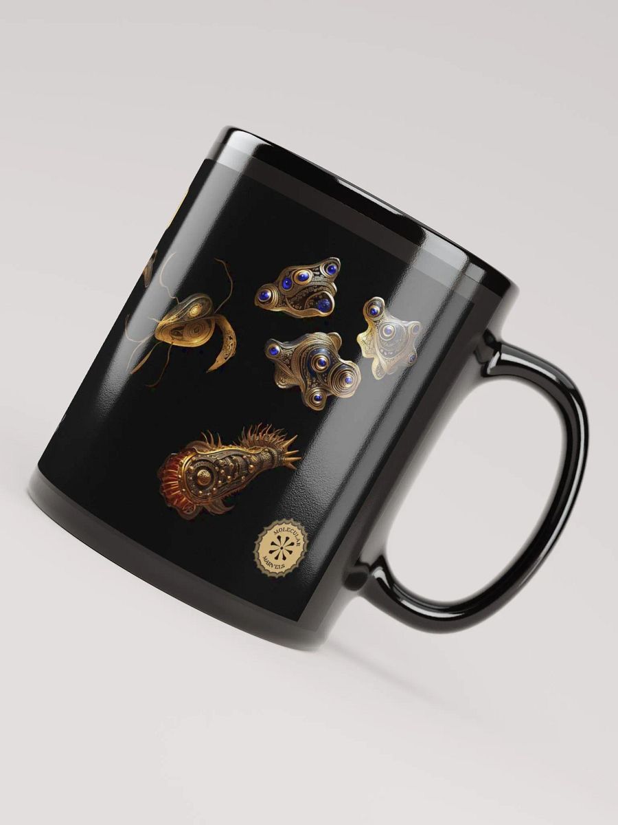 Black Ceramic Parasitology Mug - Science Lover Gift - parasites- Microbiologist- researcher-protozoa- worms product image (5)