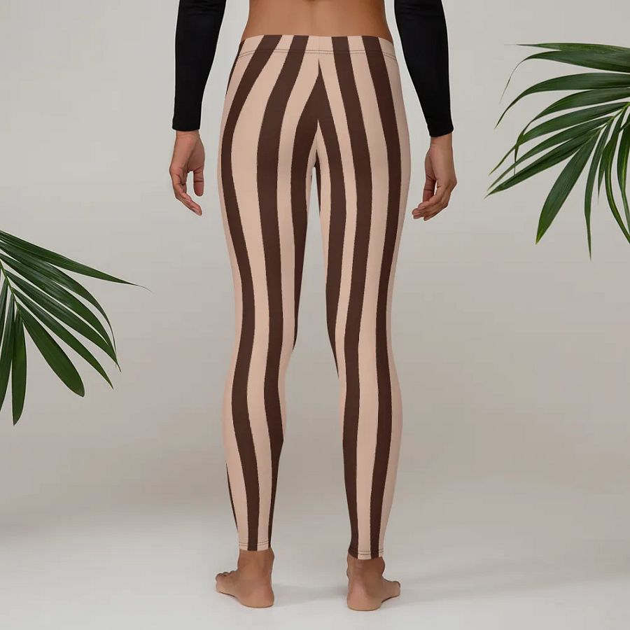 Customizable Wavy Wood Grain Leggings product image (4)