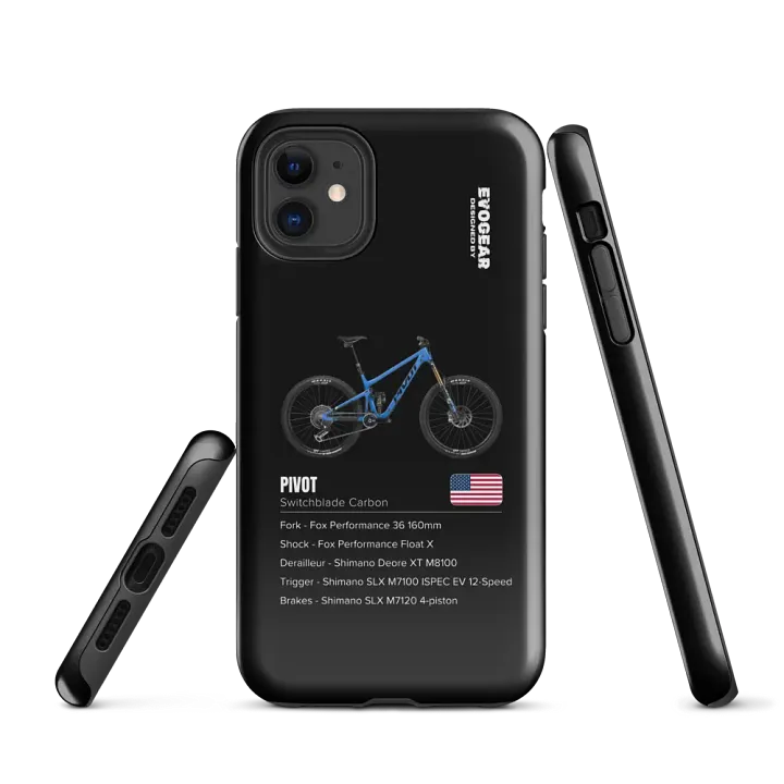 Black Pivot Switchblade Carbon iPhone Case product image (1)