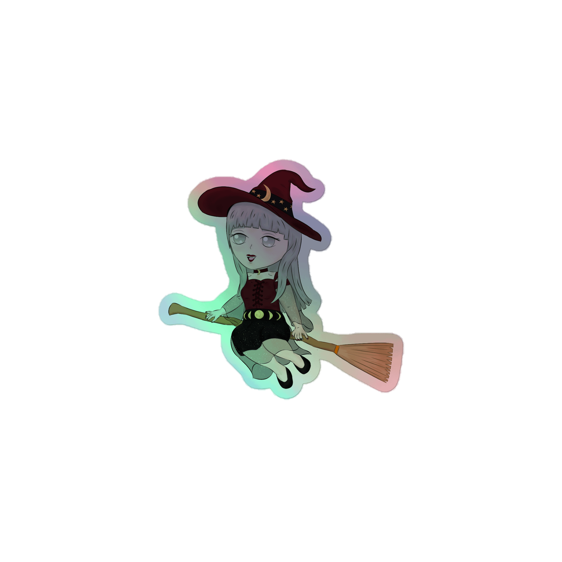 Moon Witch Kagami | Holographic Sticker Set product image (1)