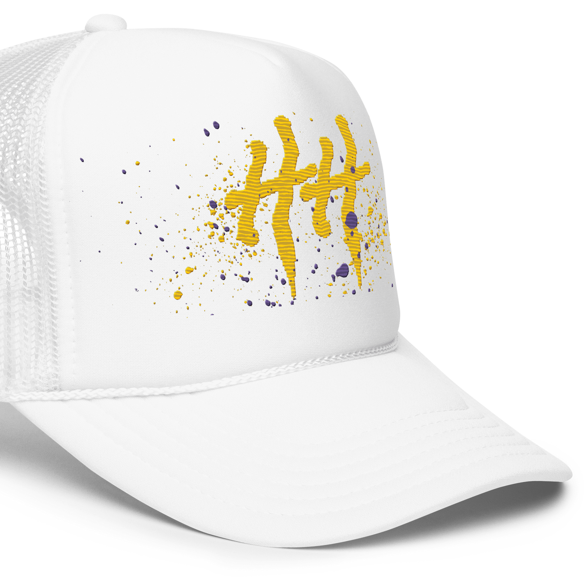 WAVY HH WHITE TRUCKER - LA SPLATTER product image (5)