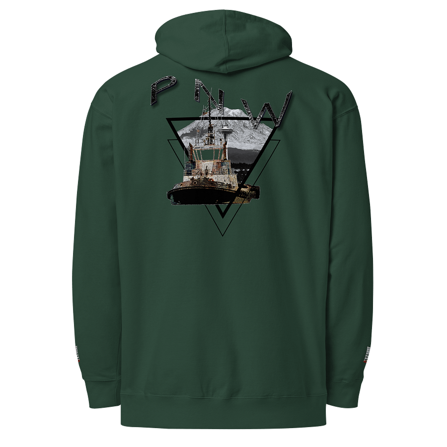Triangle-Mt Raine- PNW Tug Chief - Twin Anchor Front & sleeves (embroidered) product image (13)