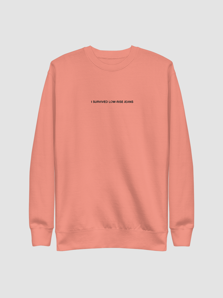 I Survived Low-Rise Jeans (black font) - Crewneck Sweatshirt product image (1)