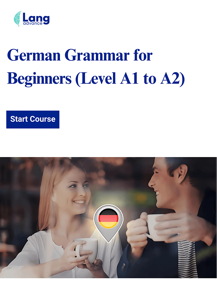 Learn German Grammar - Full Beginner A1.1 to A2.2 product image (1)