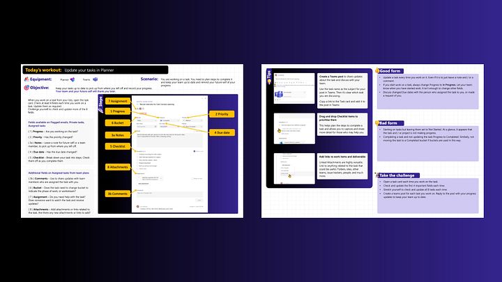 Update your tasks in Planner - Workout card product image (1)