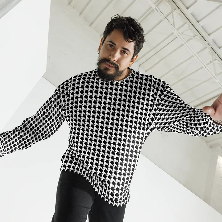 gigaJIMstooth pattern crew neck sweater product image (1)