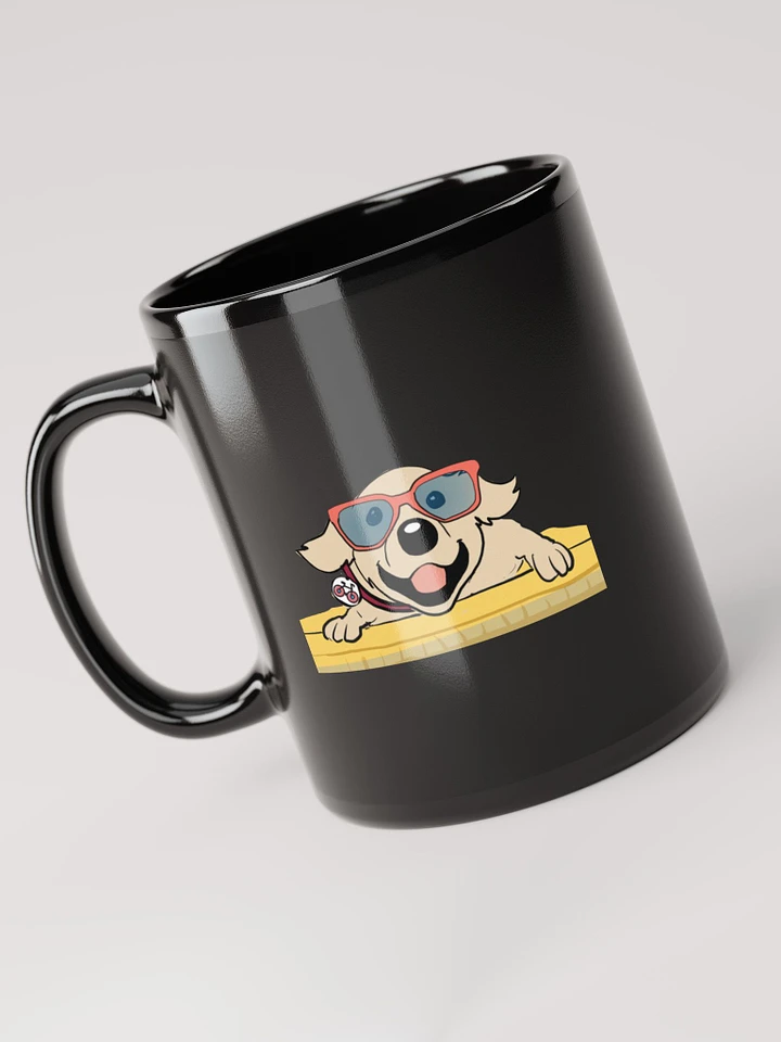 VWCE & Chill (Cool Retriever) - Ceramic Black Mug product image (1)