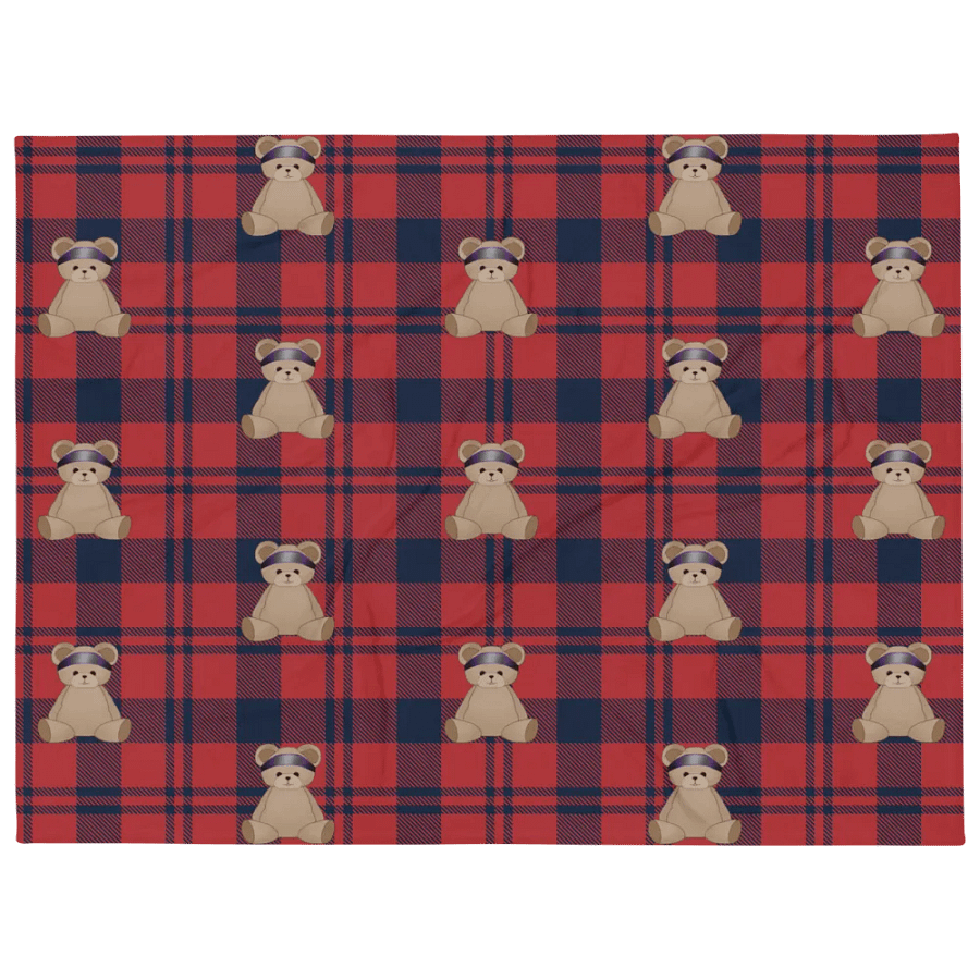Plaid Bear Blanket product image (1)