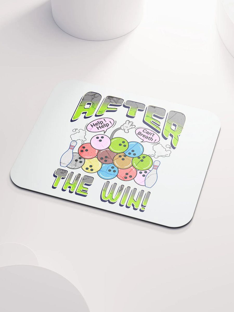 After The Win Bowling Ball Whimsical Mouse Pad product image (3)