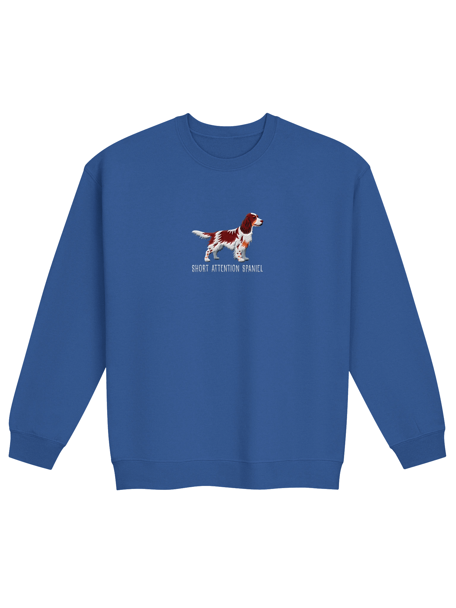 Short Attention Spaniel Sweatshirt (Embroidered) of an English Springer Spaniel(Liver Tricolor) product image (9)