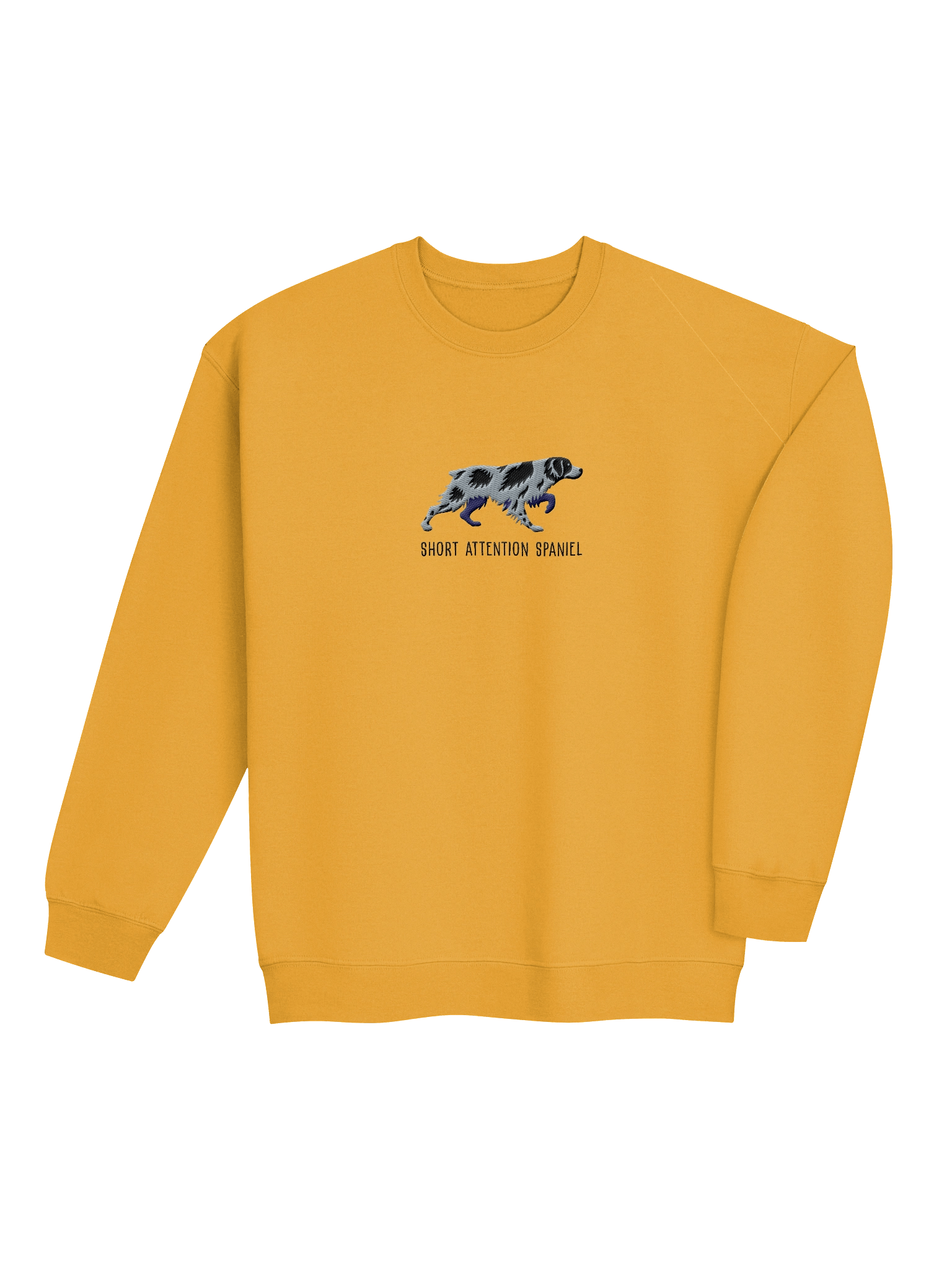 Short Attention Spaniel Sweatshirt (Embroidered) of a Brittany Spaniel(Roan) product image (16)