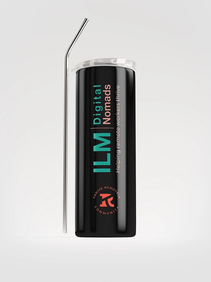Stainless Steel Tumbler with Straw-ILM product image (1)