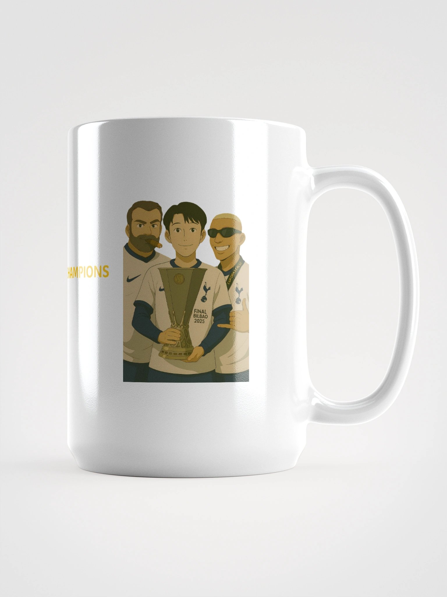 Glossy Mug - Son Heung Min, Ange Postecoglu and Richarlison - Tottenham Hotspur product image (1)