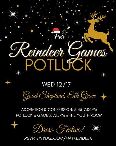 🎄🦌 Fiat’s 3rd Annual Reindeer Games 🦌🎄

Get ready for a festive night of cheer, laughs, and a little friendly competition! Jo...