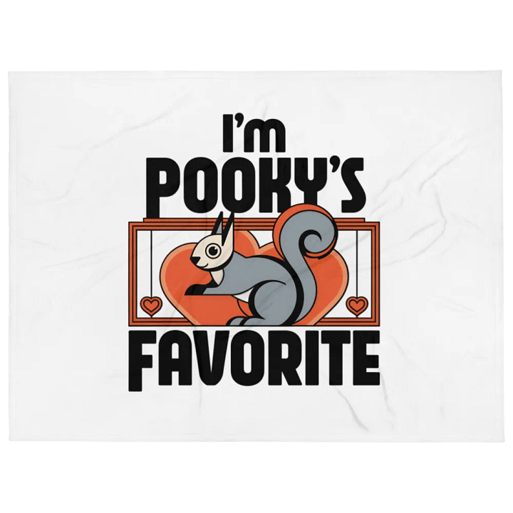 Ultra Soft and Plushy Blanket: I'm Pooky's Favorite. 30s Vibe, simplistic geometrical fusion cubism product image (1)