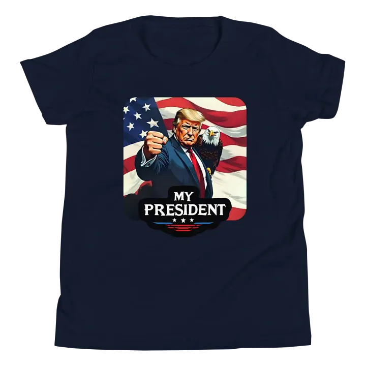 Kid's T-Shirt: Trump, My President, with Eagle product image (13)