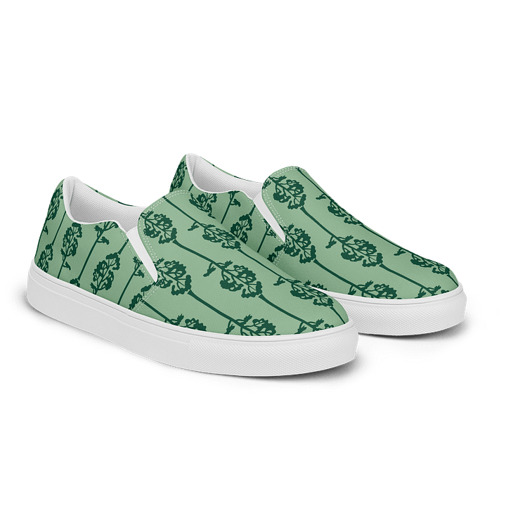 Verdant Vines Men's Slip-On Canvas Shoes product image (2)