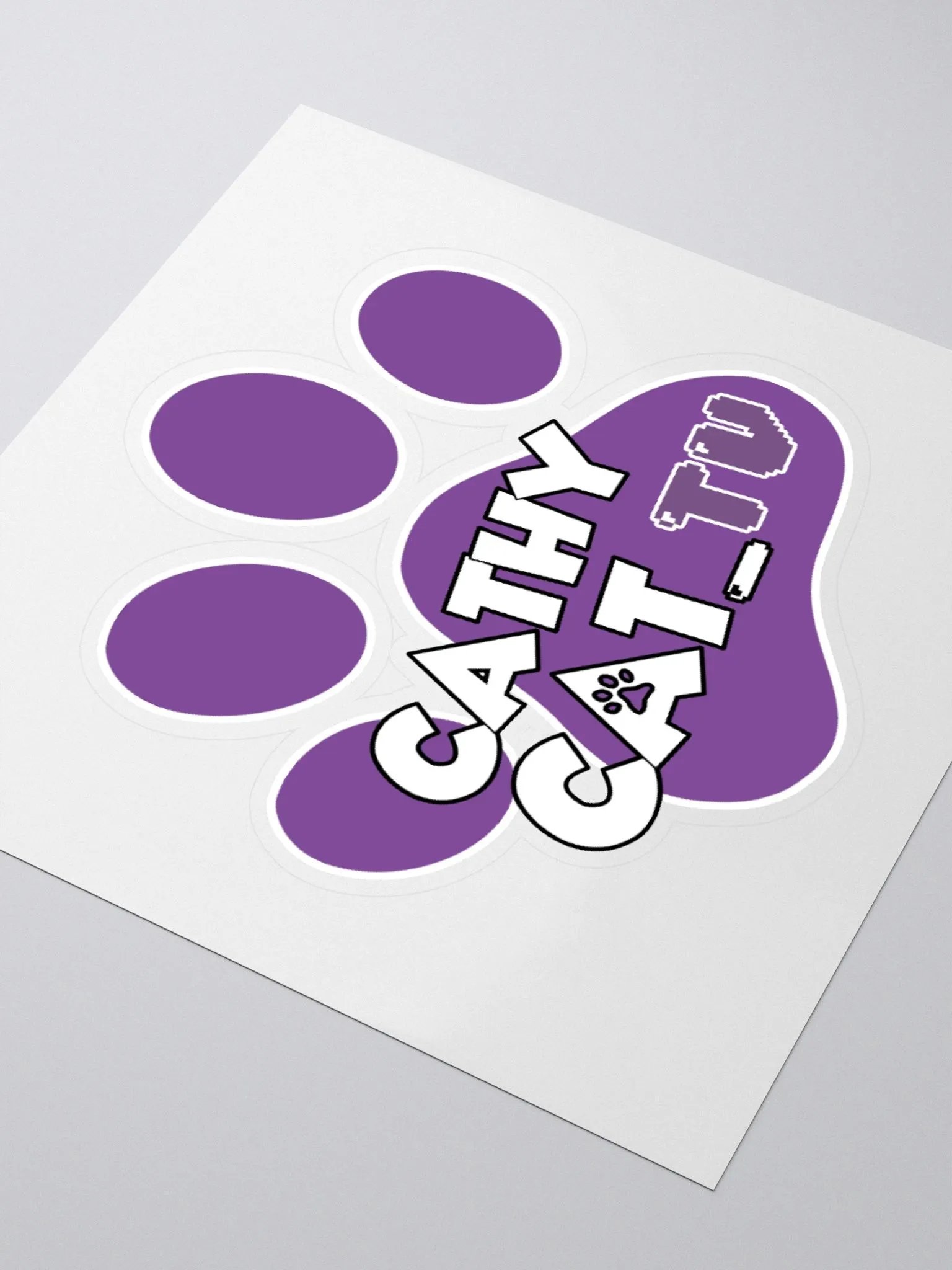 CathyCat_TV Logo Sticker product image (3)