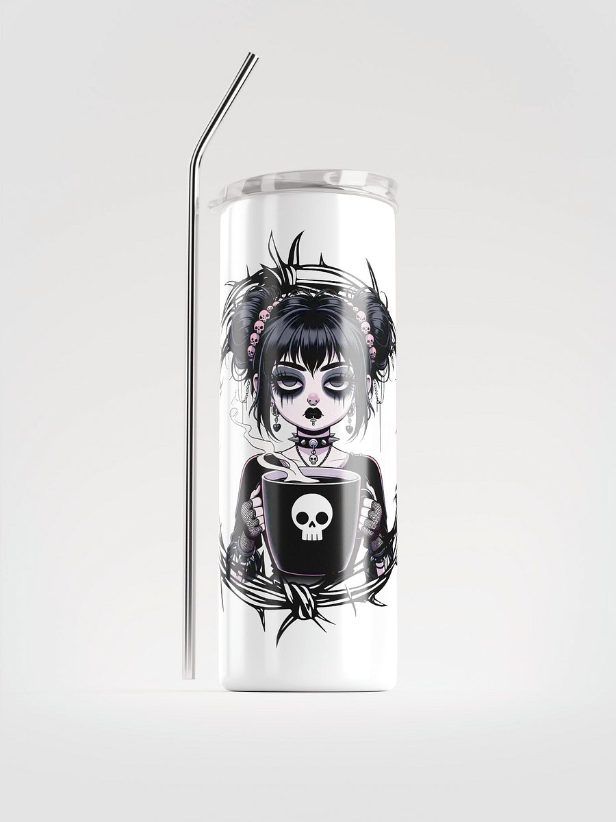 Bitter But Sweet Goth Coffee Girl Steel Tumbler product image (1)